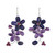 Amethyst and Lapis Lazuli Flower Earrings 'Blossoming'