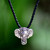 Men's Handmade Sterling Silver and Amethyst Necklace 'Wise Ganesha' Men's Handmade Sterling Silver and Amethyst Necklace 'Wise Ganesha'