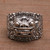 Men's sterling silver band ring 'Barong Hero' Men's sterling silver band ring 'Barong Hero'