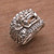 Men's sterling silver band ring 'Barong Hero' Men's sterling silver band ring 'Barong Hero'
