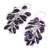 Sterling Silver and Amethyst Earrings Indian Jewelry 'Grapes of Love'