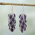 Sterling Silver and Amethyst Earrings Indian Jewelry 'Grapes of Love'