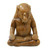 Hand Carved Wood Sculpture 'Elephant Meditates' Hand Carved Wood Sculpture 'Elephant Meditates'