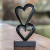 Romantic Wood Sculpture 'Linking Hearts' Romantic Wood Sculpture 'Linking Hearts'