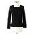 Black Alpaca Wool Pullover Sweater 'Ebony Charm'