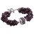 Garnet beaded bracelet 'Regal Red' Garnet beaded bracelet 'Regal Red'