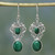 Fair Trade Jewelry Sterling Silver Malachite Earrings 'Natural Majesty' Fair Trade Jewelry Sterling Silver Malachite Earrings 'Natural Majesty'