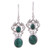 Fair Trade Jewelry Sterling Silver Malachite Earrings 'Natural Majesty' Fair Trade Jewelry Sterling Silver Malachite Earrings 'Natural Majesty'