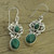 Fair Trade Jewelry Sterling Silver Malachite Earrings 'Natural Majesty' Fair Trade Jewelry Sterling Silver Malachite Earrings 'Natural Majesty'