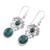 Fair Trade Jewelry Sterling Silver Malachite Earrings 'Natural Majesty' Fair Trade Jewelry Sterling Silver Malachite Earrings 'Natural Majesty'
