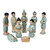 Celadon Ceramic Nativity Scene (Set of 9) 'Thai Christmas'