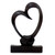 Romantic Wood Sculpture from Indonesia 'Bonds of the Heart' Romantic Wood Sculpture from Indonesia 'Bonds of the Heart'