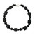 Beaded Onyx Necklace from Thailand 'Black Lily'