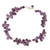 Amethyst beaded anklet 'Mystic Dancer'