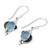 Fair Trade Sterling Silver and Chalcedony Earrings 'Sky Charm'