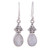 Moonstone Earrings in Sterling Silver from India 'Misty Morn'
