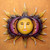 Hand Made Sun and Moon Steel Wall Art from Mexico 'Beloved Sun' Hand Made Sun and Moon Steel Wall Art from Mexico 'Beloved Sun'