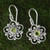 Handcrafted Floral Peridot Dangle Earrings 'Nature's Gift' Handcrafted Floral Peridot Dangle Earrings 'Nature's Gift'