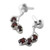 Sterling Silver and Garnet Earrings Artisan Jewelry 'Bright Blossoms' Sterling Silver and Garnet Earrings Artisan Jewelry 'Bright Blossoms'