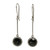 Onyx and Sterling Silver Dangle Earrings 'Faces of Night' Onyx and Sterling Silver Dangle Earrings 'Faces of Night'