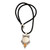 Sterling Silver and Citrine Pendant Necklace 'Sleepy Moon'