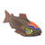 Ghana Hand Carved Wood Sculpture 'Tribal Salmon' Ghana Hand Carved Wood Sculpture 'Tribal Salmon'