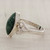 Heart Shaped Sterling Silver Jade Ring 'Two Hearts in Green' Heart Shaped Sterling Silver Jade Ring 'Two Hearts in Green'