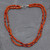 Carnelian strand necklace 'Mumbai Sun' Carnelian strand necklace 'Mumbai Sun'