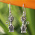 Sterling Silver Cat Earrings 'Feline Fantasy' Sterling Silver Cat Earrings 'Feline Fantasy'