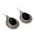 Handmade Sterling Silver and Onyx Indian Earrings 'Palace Memories' Handmade Sterling Silver and Onyx Indian Earrings 'Palace Memories'