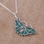 Fair Trade Chrysocolla and Silver Butterfly Pendant Necklace 'Cajamarca Butterfly' Fair Trade Chrysocolla and Silver Butterfly Pendant Necklace 'Cajamarca Butterfly'