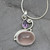 Amethyst and Rose Quartz Pendant Necklace 'Mumbai Dawn' Amethyst and Rose Quartz Pendant Necklace 'Mumbai Dawn'