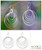 Modern Sterling Silver Dangle Earrings 'Seven Orbits' Modern Sterling Silver Dangle Earrings 'Seven Orbits'