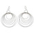 Modern Sterling Silver Dangle Earrings 'Seven Orbits' Modern Sterling Silver Dangle Earrings 'Seven Orbits'