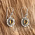 Floral Sterling Silver and Citrine Dangle Earrings 'Balinese Sunflower' Floral Sterling Silver and Citrine Dangle Earrings 'Balinese Sunflower'