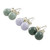 Handmade Sterling Silver Jade Stud Earrings (Set of 3) 'Maya Moons'