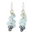 Unique Aquamarine Dangle Earrings 'Afternoon Sigh'