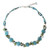 Artisan Crafted Beaded Aquamarine and Agate Necklace 'Light Blue Peonies' Artisan Crafted Beaded Aquamarine and Agate Necklace 'Light Blue Peonies'