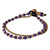 Amethyst and Brass Beaded Bracelet 'Dazzling Harmony' Amethyst and Brass Beaded Bracelet 'Dazzling Harmony'