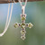Cross Jewelry Peridot and Sterling Silver Necklace 'Joyous Cross' Cross Jewelry Peridot and Sterling Silver Necklace 'Joyous Cross'