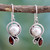 Pearl Garnet Earrings in Sterling Silver Jewelry 'Sublime Romance' Pearl Garnet Earrings in Sterling Silver Jewelry 'Sublime Romance'