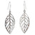 Unique Sterling Silver Dangle Earrings 'New Leaf'