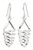 Handcrafted Modern Sterling Silver Dangle Earrings 'Love Tornado'