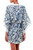 Blue Silk Screen Print Tropical Hibiscus Women's Robe 'Floral Kimono' Blue Silk Screen Print Tropical Hibiscus Women's Robe 'Floral Kimono'
