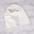 Unique Alpaca Wool Solid Scarf 'Frothy White'