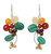 Carnelian and Citrine Dangle Earrings 'Radiant Bouquet' Carnelian and Citrine Dangle Earrings 'Radiant Bouquet'
