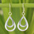 Silver Dangle Earrings 'Purity of Rain'