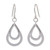Silver Dangle Earrings 'Purity of Rain'