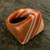Handcrafted Good Fortune Rio Agate Cocktail Ring 'Caramel Sunset' Handcrafted Good Fortune Rio Agate Cocktail Ring 'Caramel Sunset'