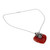 Heart Shaped Sterling Silver and Carnelian Necklace 'Love Declared' Heart Shaped Sterling Silver and Carnelian Necklace 'Love Declared'